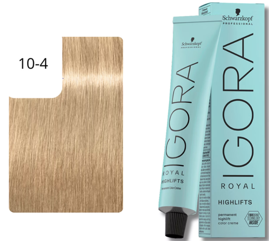 Schwarzkopf IGORA ROYAL Highlifts 10-4 Ultrablond Beige (60ml)