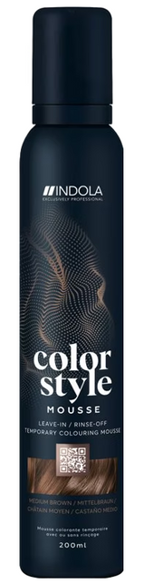 Schwarzkopf INDOLA Color Style Mousse Mittelbraun (200ml)