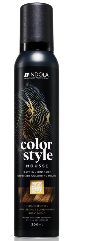 Schwarzkopf INDOLA Color Style Mousse Mittelblond (200ml)