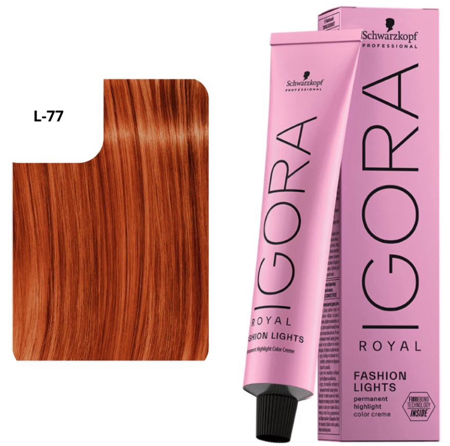 Schwarzkopf IGORA ROYAL Fashion Lights L-77 Kupfer Extra (60ml)
