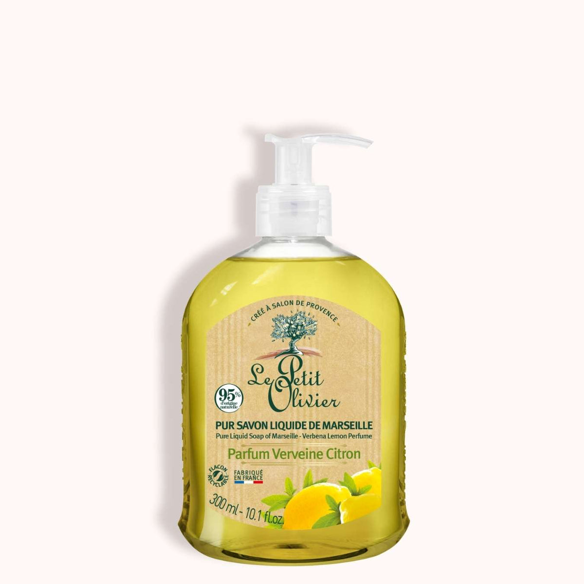Le Petit Olivier Pur Savon Liquide de Marseille Verveine Citron (300ml)