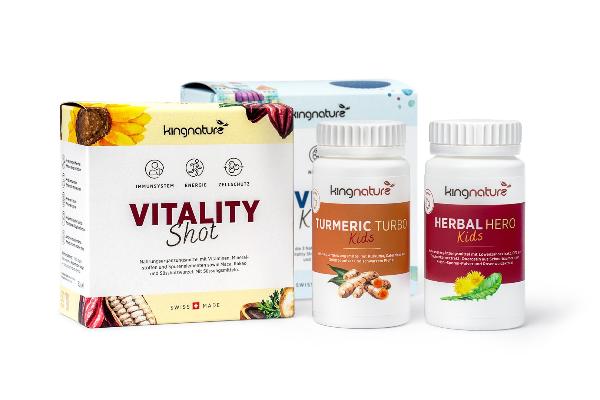 Kingnature Recovery Box Kids (240 Kapseln und 30 Sticks)