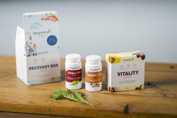 Kingnature Recovery Box Kids (240 Kapseln und 30 Sticks)