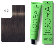 Schwarzkopf IGORA ZERO AMM 4-0 Mittelbraun (60ml)