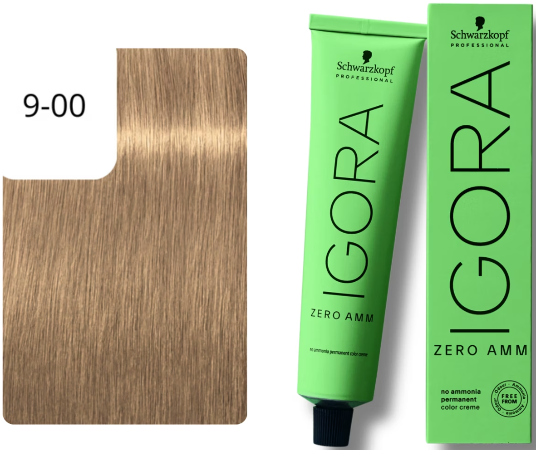 Schwarzkopf IGORA ZERO AMM 9-00 Extra Hellblond Natur Extra (60ml)