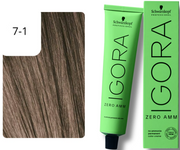 Schwarzkopf IGORA ZERO AMM 7-1 Mittelblond Cendré (60ml)