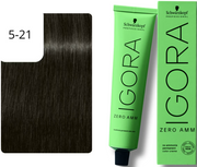 Schwarzkopf IGORA ZERO AMM 5-21 Hellbraun Asch Cendré (60ml)
