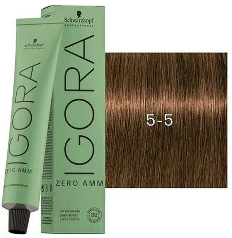 Schwarzkopf IGORA ZERO AMM 5-5 Hellbraun Gold (60ml)