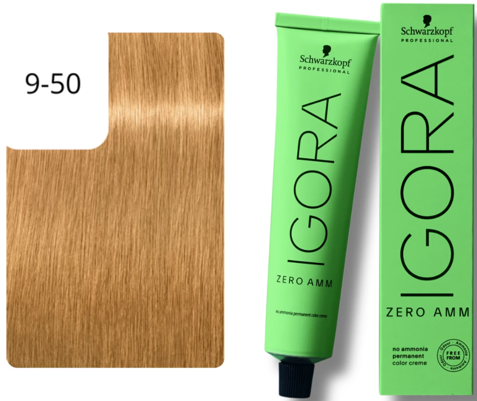 Schwarzkopf IGORA ZERO AMM 9-50 Extra Hellblond Gold Natur (60ml)