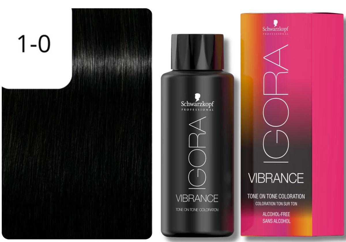 Schwarzkopf IGORA VIBRANCE 1-0 Schwarz Natur (60ml)