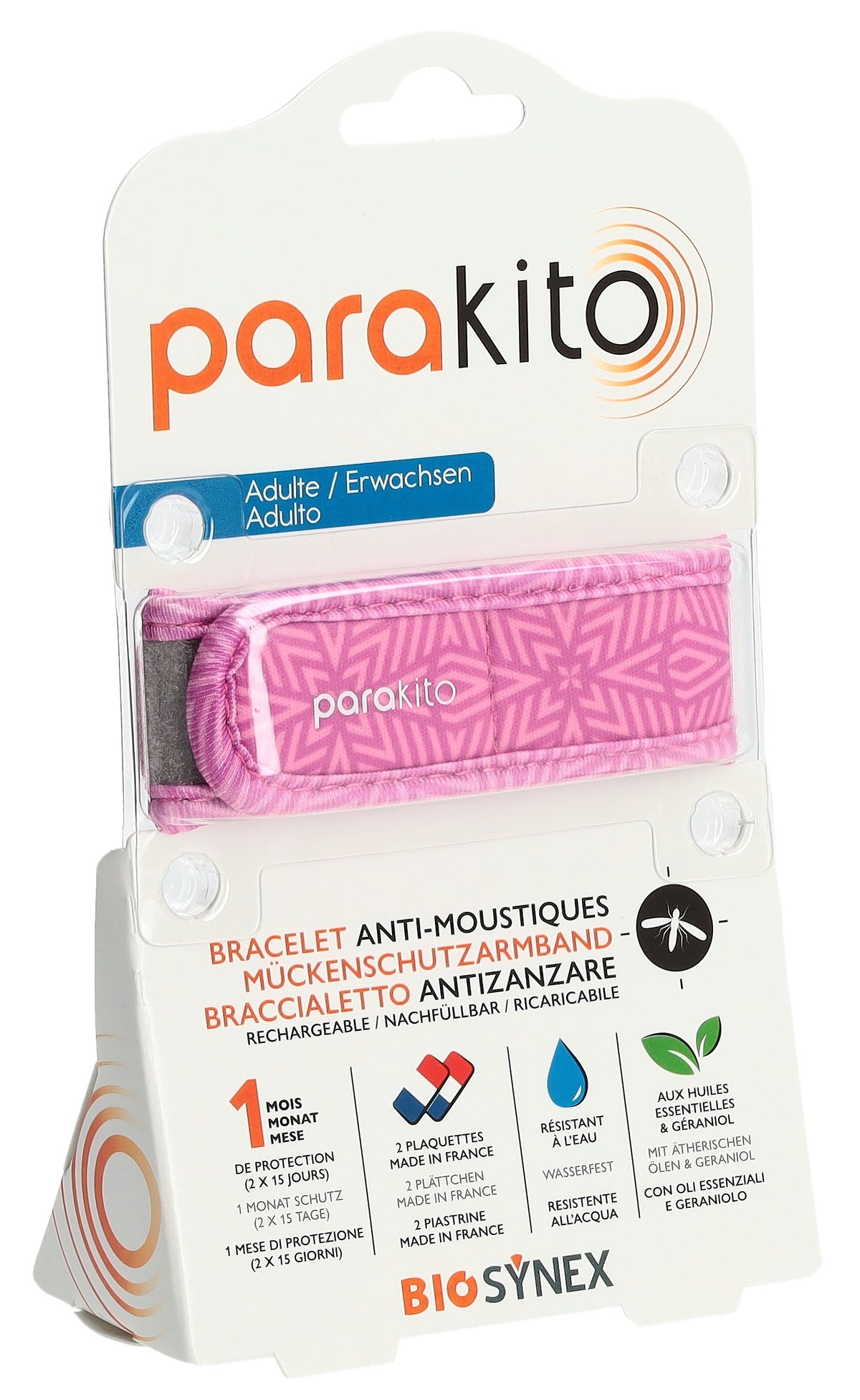 parakito Mückenarmband Erwachsene Optik violett (1 Stk)