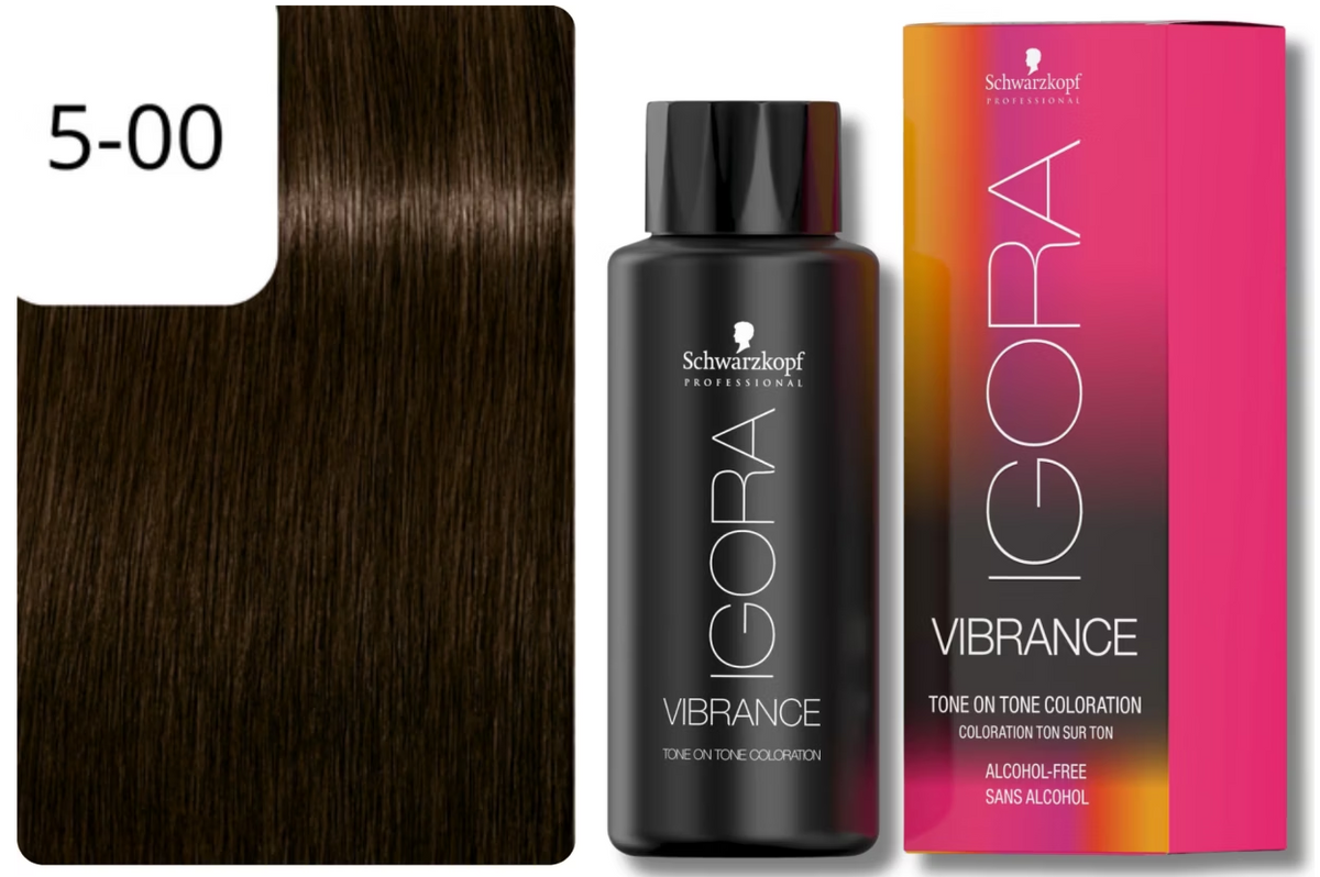 Schwarzkopf IGORA VIBRANCE 5-00 Hellbraun Natur Extra (60ml)