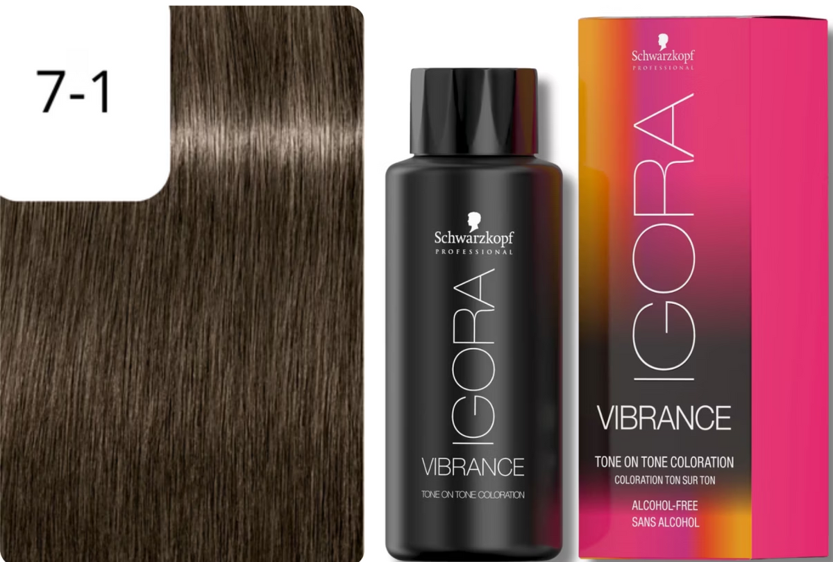 Schwarzkopf IGORA VIBRANCE 7-1 Mittelblond Cendré (60ml)
