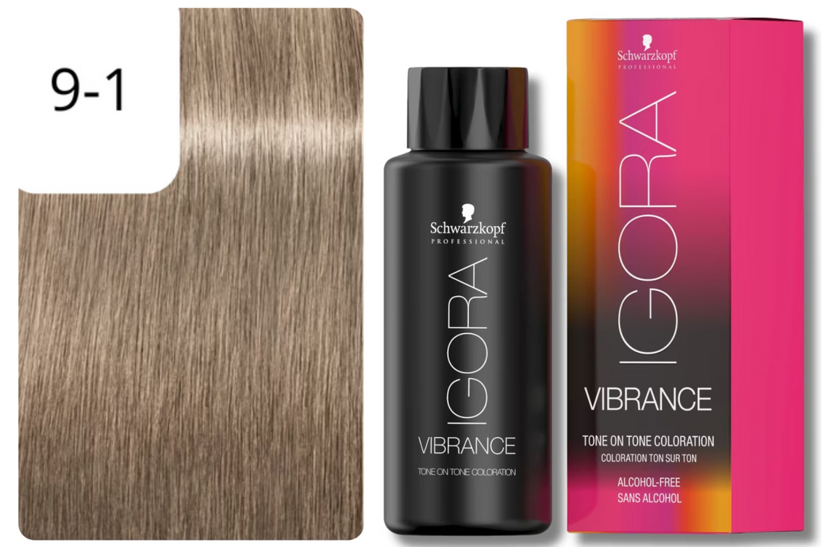 Schwarzkopf IGORA VIBRANCE 9-1 Extra Hellblond Cendré (60ml)