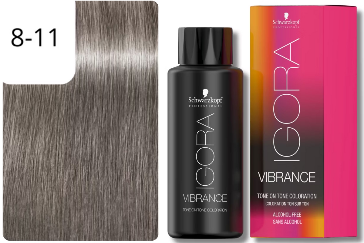 Schwarzkopf IGORA VIBRANCE 8-11 Hellblond Cendré Extra (60ml)