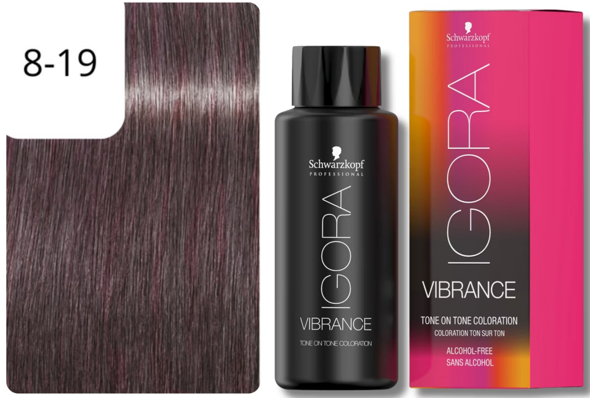Schwarzkopf IGORA VIBRANCE 8-19 Hellblond Cendré Violett (60ml)
