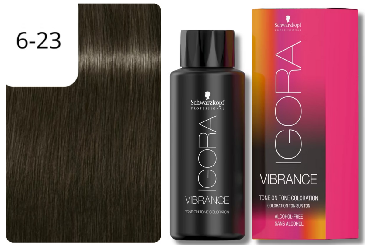 Schwarzkopf IGORA VIBRANCE 6-23 Dunkelblond Asch Matt (60ml)