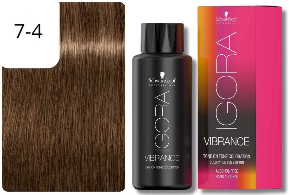 Schwarzkopf IGORA VIBRANCE 7-4 Mittelblond Beige (60ml)