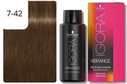 Schwarzkopf IGORA VIBRANCE 7-42 Mittelblond Beige Asch (60ml)