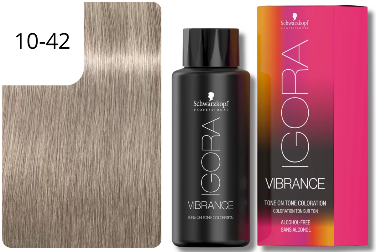 Schwarzkopf IGORA VIBRANCE 10-42 Beige Asch Weich (60ml)