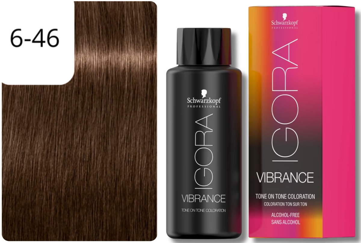 Schwarzkopf IGORA VIBRANCE 6-46 Dunkelblond Beige Schoko (60ml)
