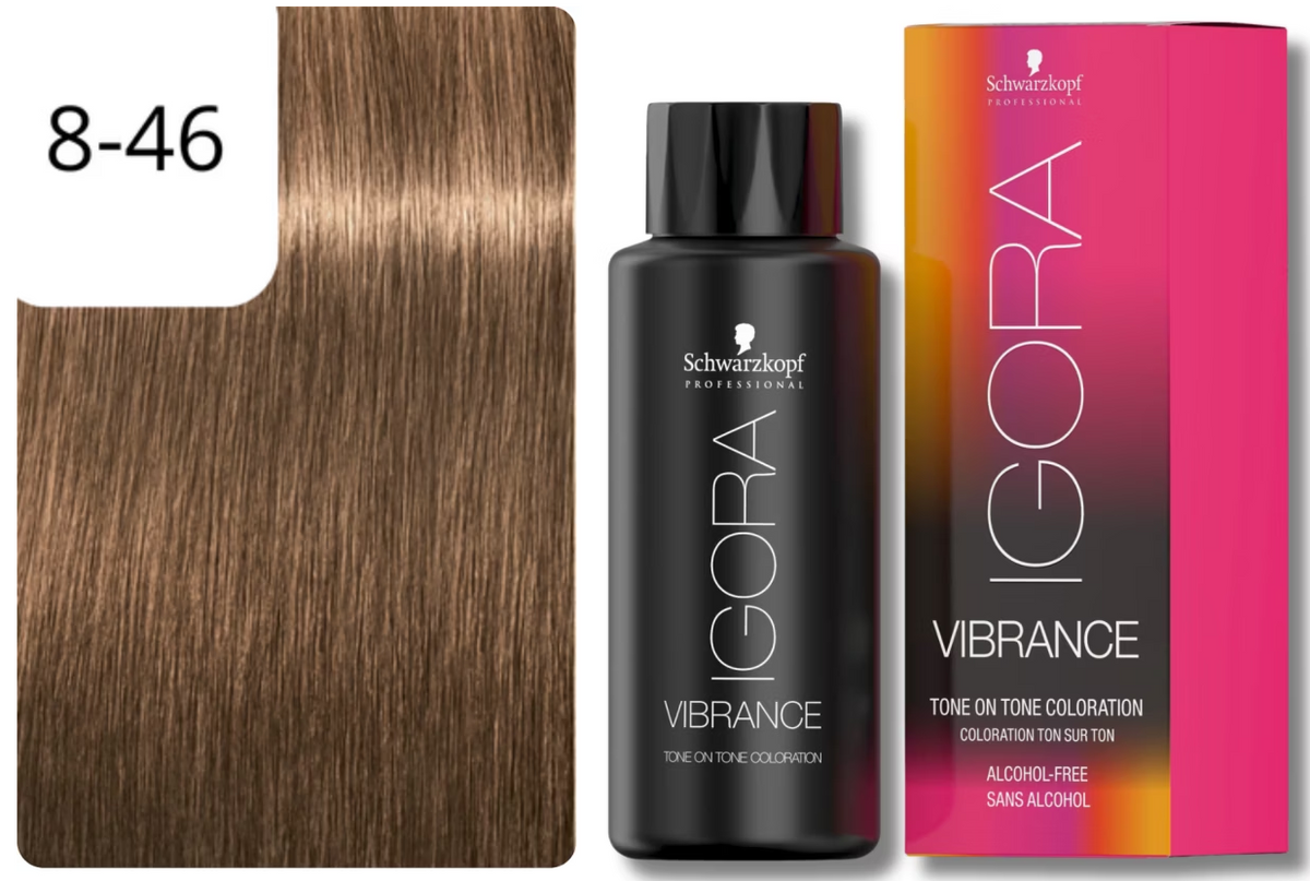 Schwarzkopf IGORA VIBRANCE 8-46 Hellblond Beige Schoko (60ml)