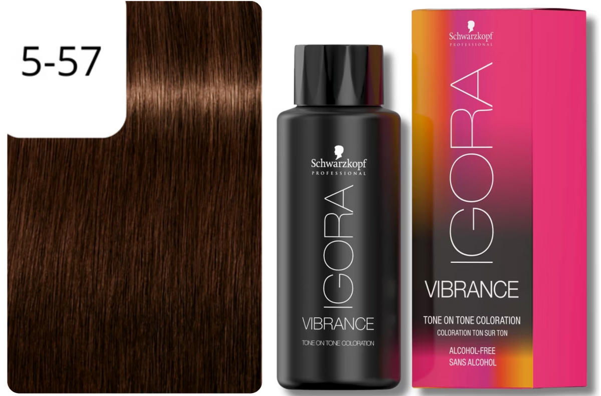 Schwarzkopf IGORA VIBRANCE 5-57 Hellbraun Gold Kupfer (60ml)