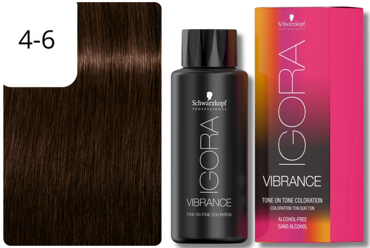Schwarzkopf IGORA VIBRANCE 4-6 Mittelbraun Schoko (60ml)