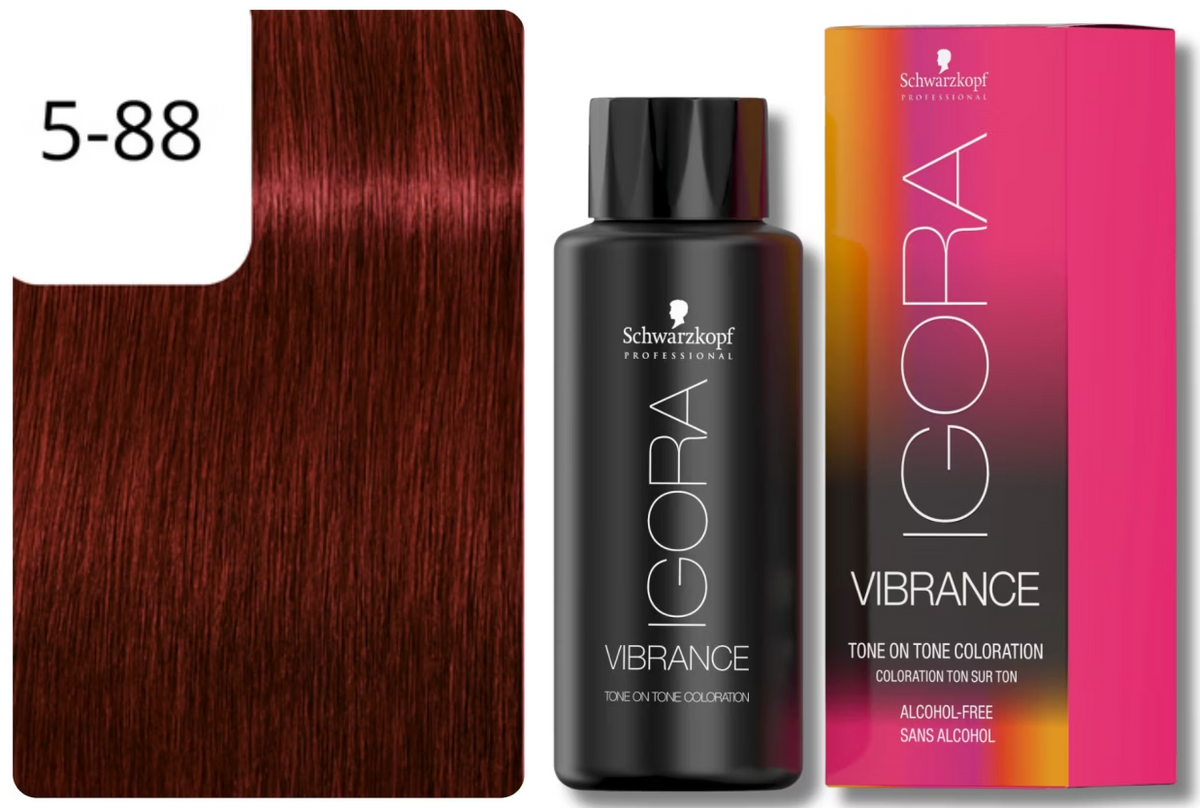 Schwarzkopf IGORA VIBRANCE 5-88 Hellbraun Rot Extra (60ml)