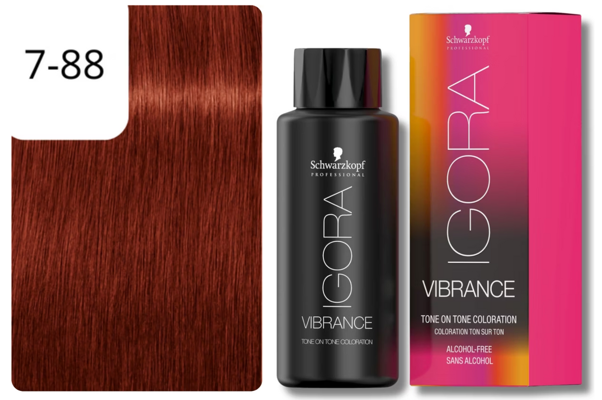 Schwarzkopf IGORA VIBRANCE 7-88 Mittelblond Rot Extra (60ml)