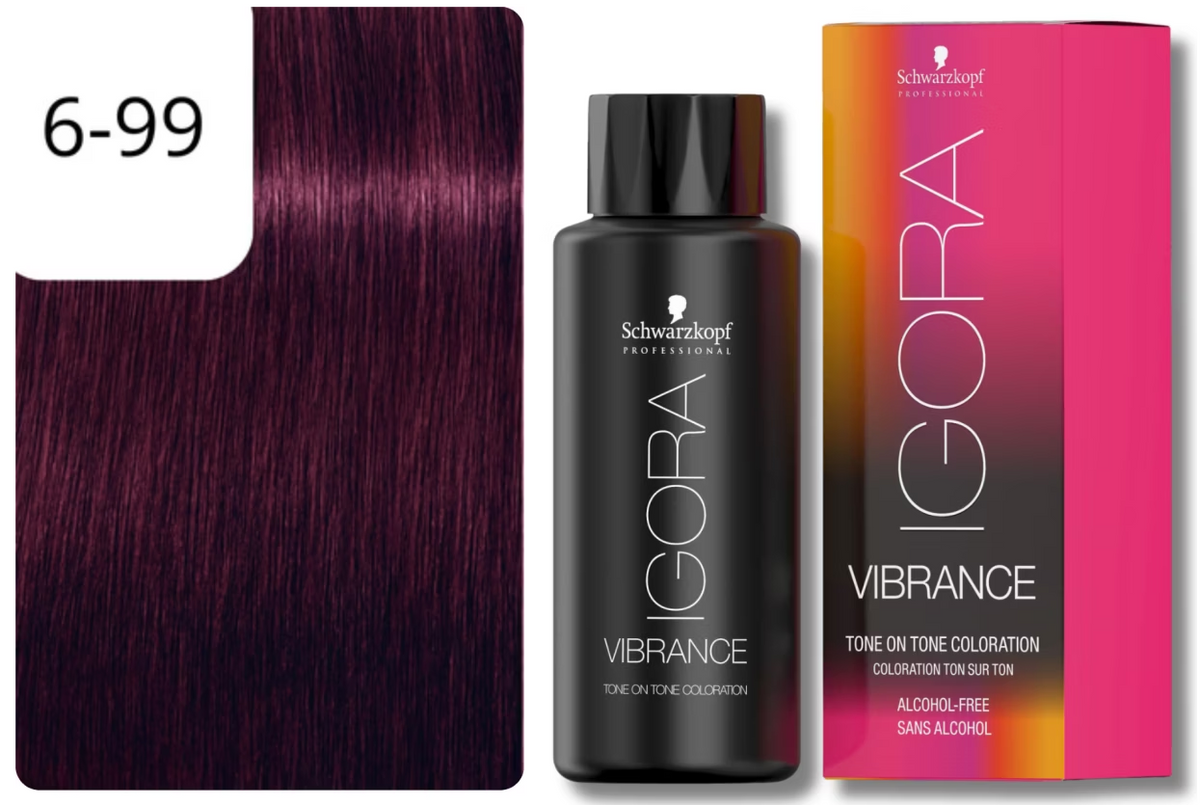 Schwarzkopf IGORA VIBRANCE 6-99 Dunkelblond Violett Extra (60ml)