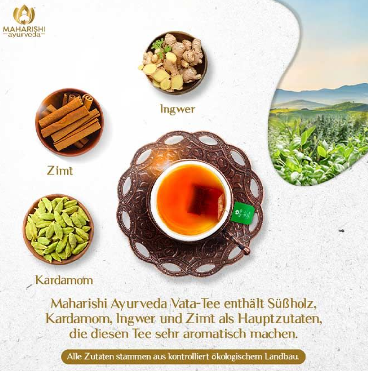 Maharishi Ayurveda Vata Tee, Bio (15 Beutel)