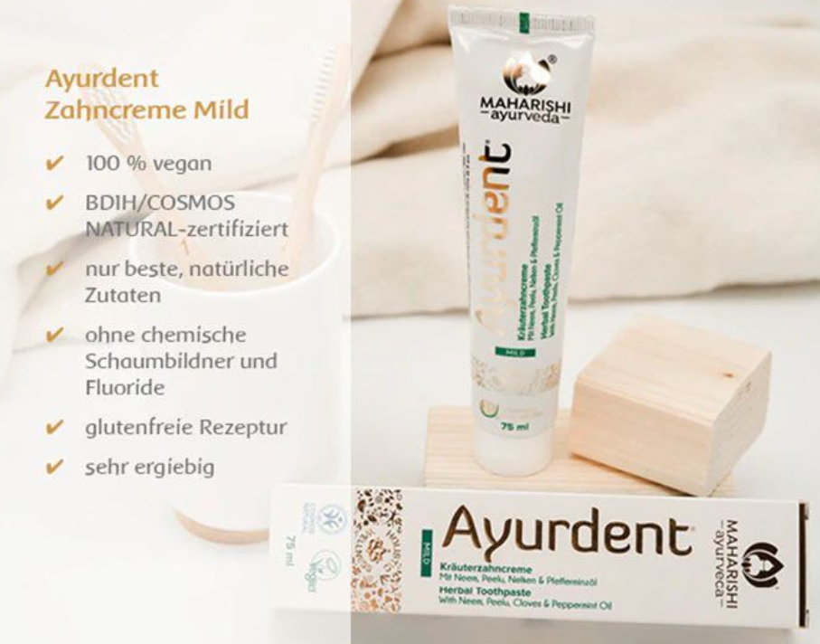 Maharishi Ayurveda  Ayurdent Zahncreme mild, BDIH (75ml)