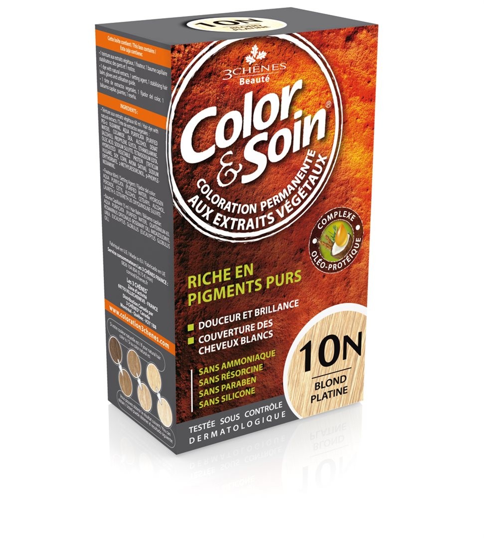 Color & Soin Coloration 10N, blond platine (135ml)