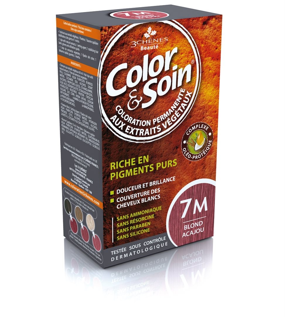 Color & Soin Coloration 7M, Mahagoni-Blond (135ml)