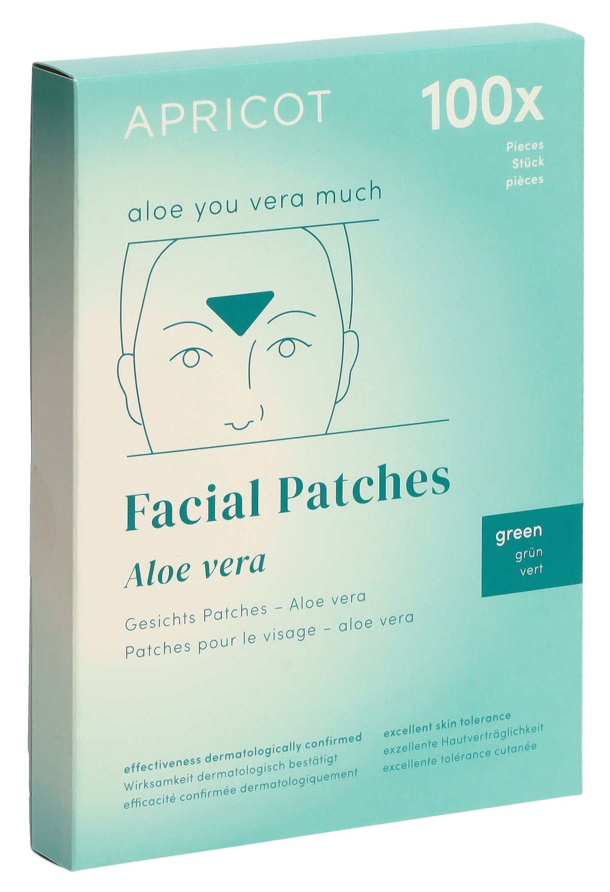 APRICOT Aloe Vera Gesichts‑Patches (100 Stk)