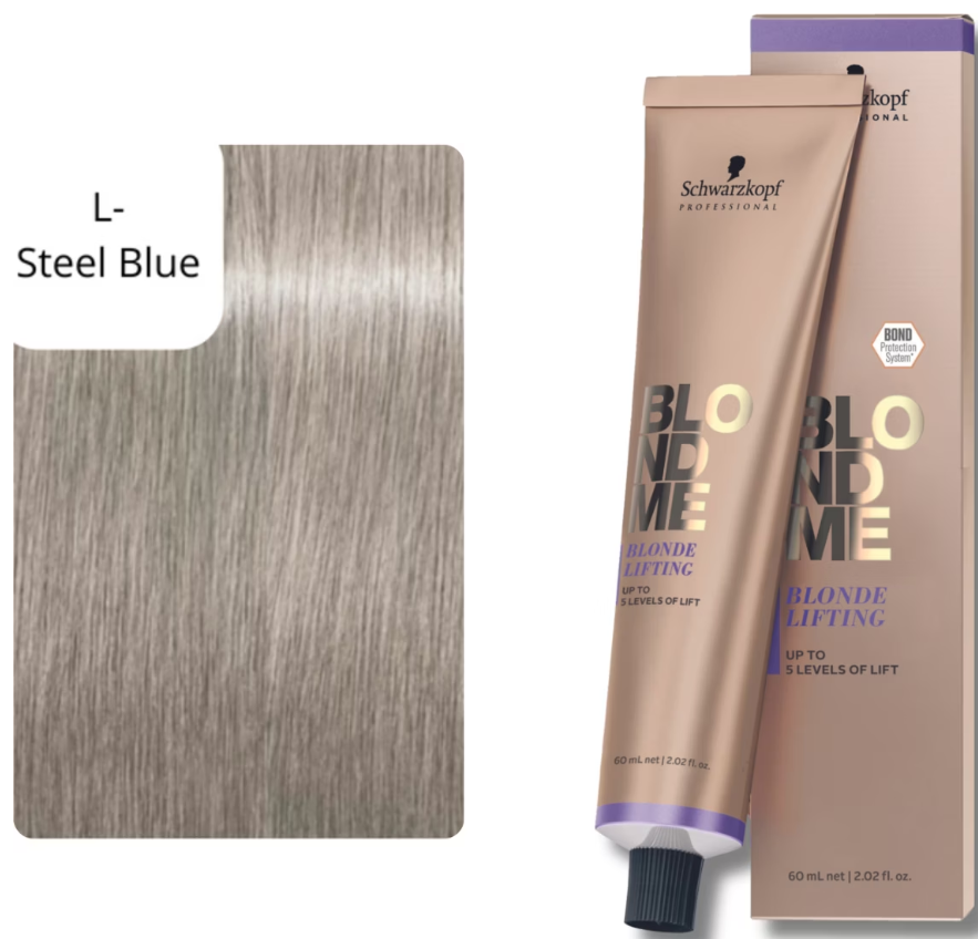 Schwarzkopf BLONDME Lifting Stahlblau (60ml)