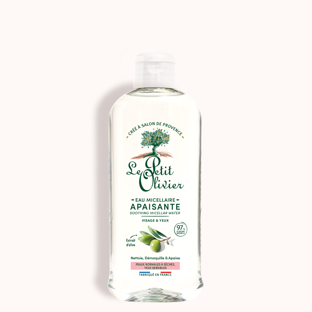 Le Petit Olivier Mizellenwasser Gesicht & Augen Olive (400ml)