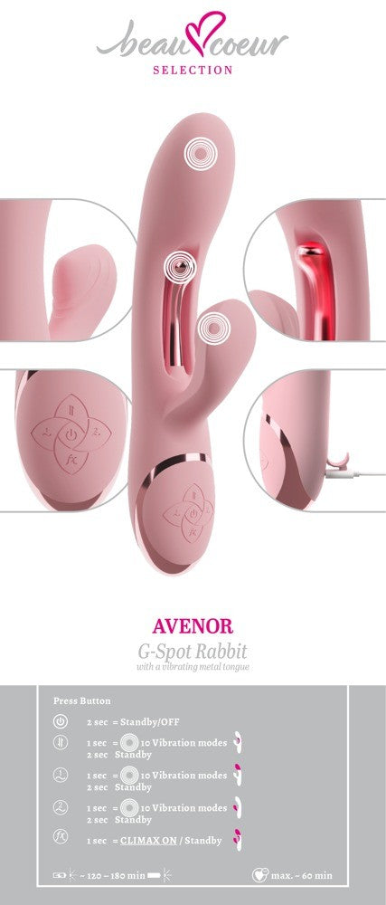 beau coeur AVENOR G-Spot Rabbit Vibrator (1 Stk)