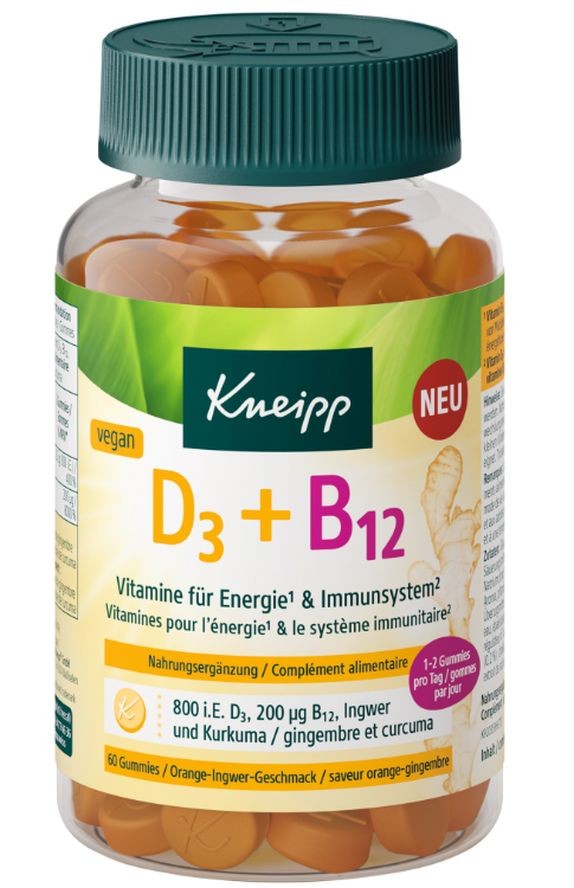 Kneipp Vitamin D 3 + B 12 Gummies (60 Stk)