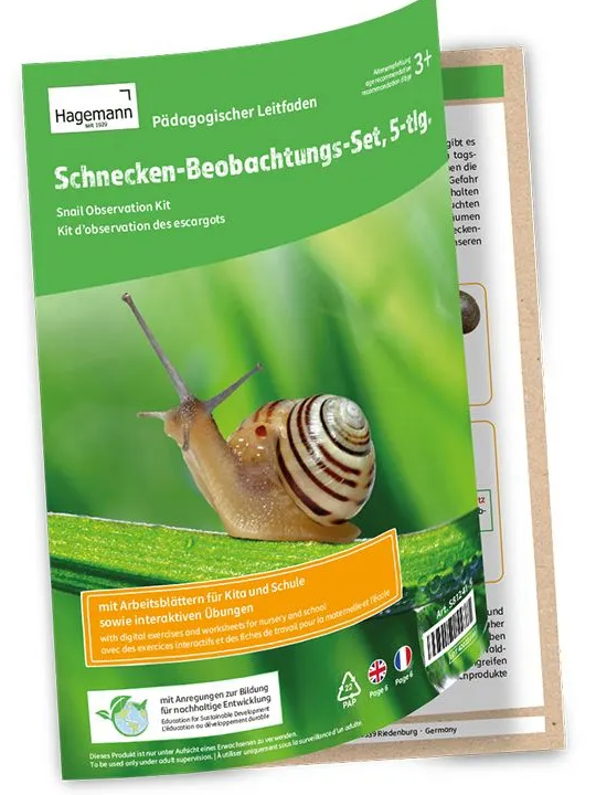 TimeTEX Beobachtungs-Set Schnecken, 23x18x15cm (5-teilig)