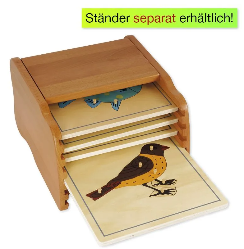 TimeTEX Puzzle Schmetterling Montessori Premium, 24x24cm (3-teilig)