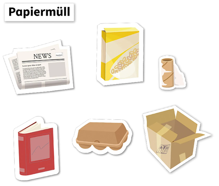 TimeTEX Lernset Müllvermeidung, Mülltrennung und Abfallpyramide, magnetisch (79-teilig)