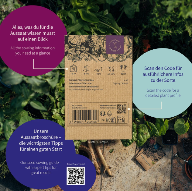 Magic Garden Seeds Samenset, Bunte Tomaten zum Verlieben (1 Stk)
