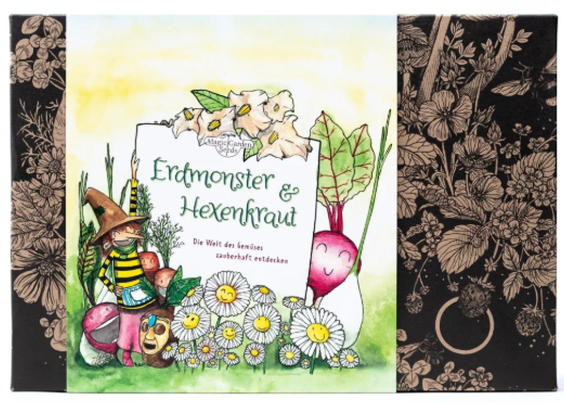 Magic Garden Seeds Erdmonster & Hexenkraut, Samen-Geschenkset für Kinder (30-teilig)
