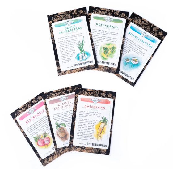Magic Garden Seeds Erdmonster & Hexenkraut, Samen-Geschenkset für Kinder (30-teilig)