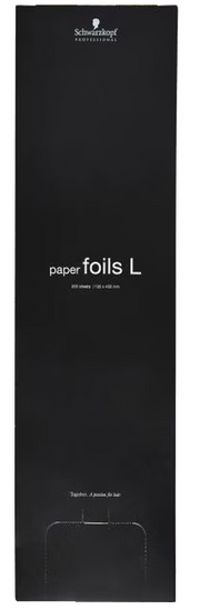 Schwarzkopf Papierfolien lang, 12x50cm (200 Blatt)