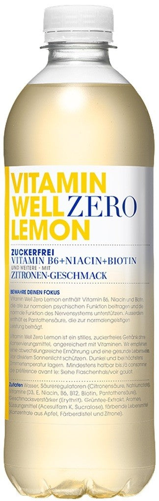 Vitamin Well Zero Lemon (12x500ml)