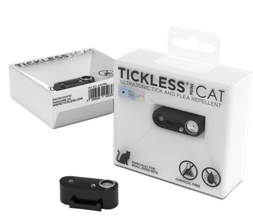 Tickless Mini Pet Cat Zecken- und Flohschutz, schwarz (1 Stk)