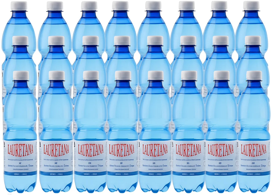 LAURETANA Mineralwasser mit Kohlensäure (24x500ml)